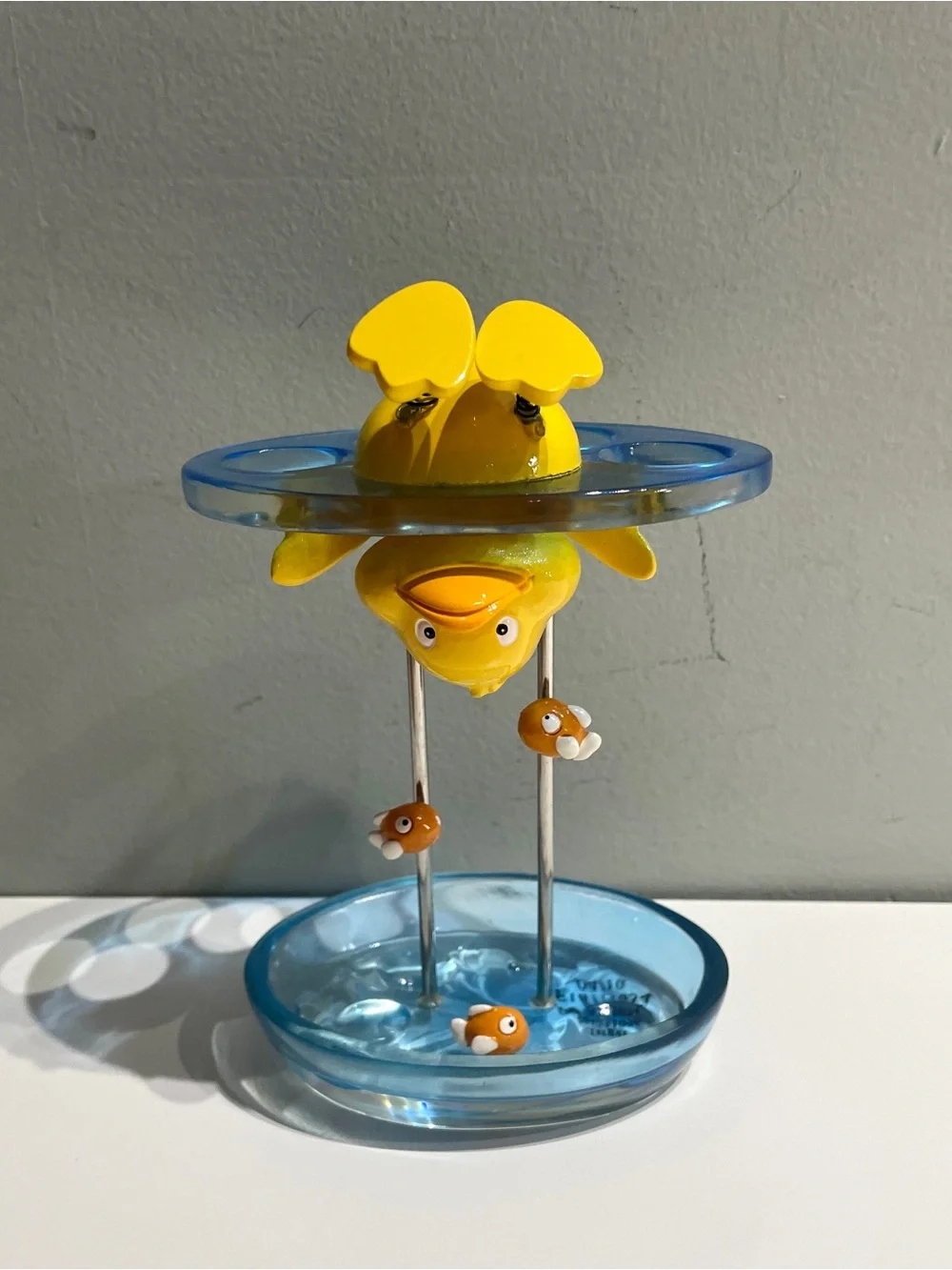 Ducky with fishes Clear Toothbrush Holder Vintage Circo brand Target Retired